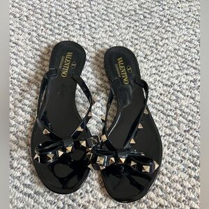 Valentino Rockstud Rubber Flip Flop